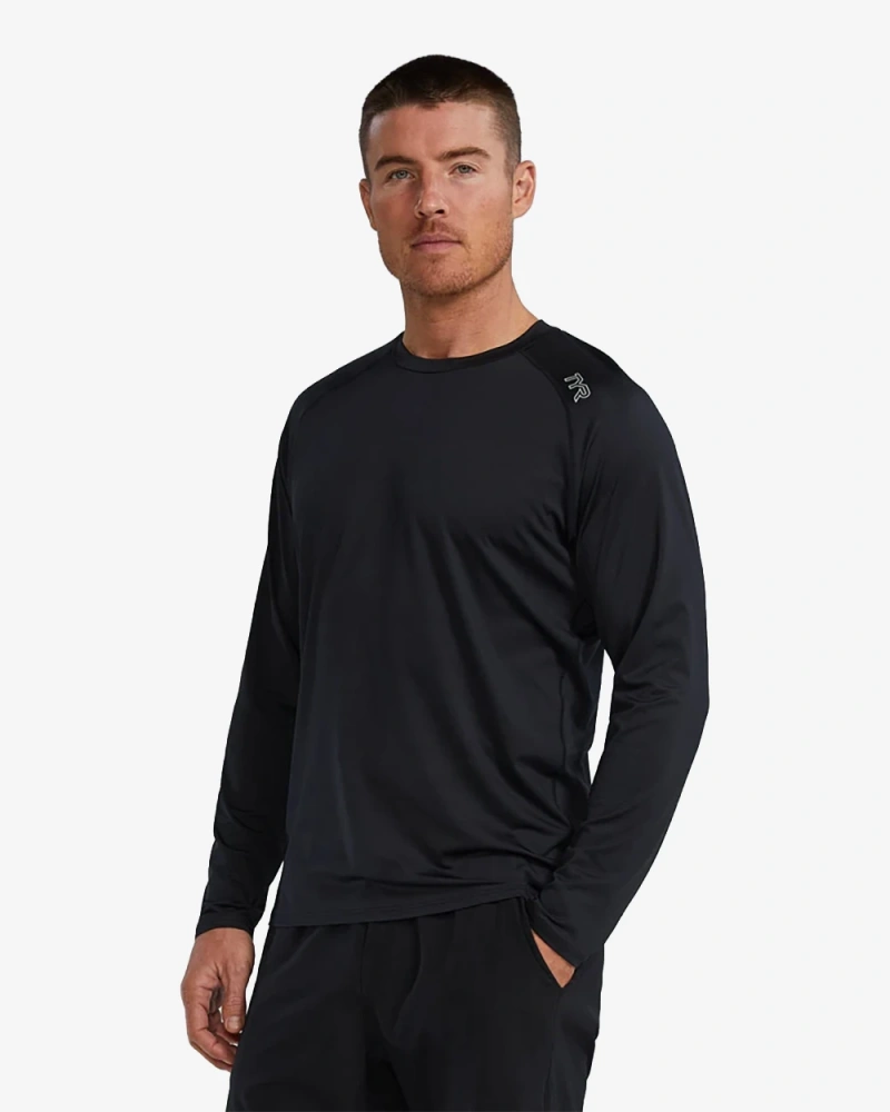 Футболка с длинным рукавом TYR Men's ClimaDry™ Raglan Long Sleeve Tech Tee - Solid Heather