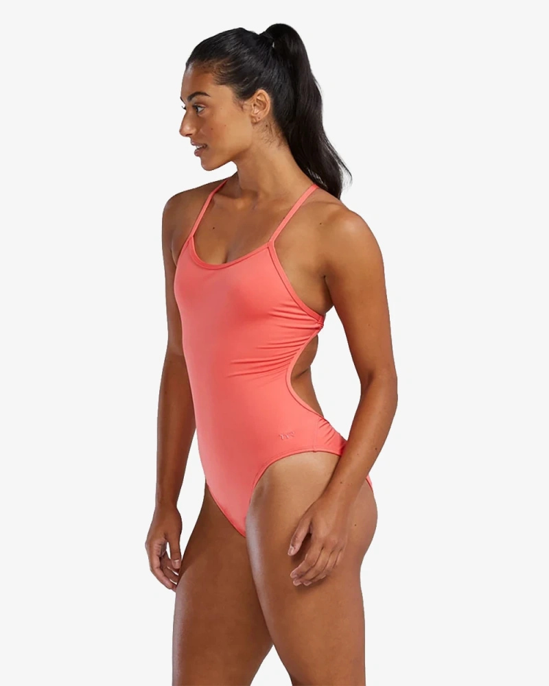 Купальник слитный TYR Crosscut Tieback Durafast Elite - Solid
