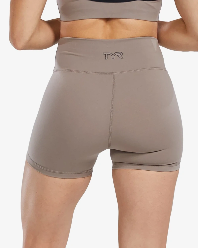 Шорты с высокой талией TYR Джоуль Элит 3.25", бежевый