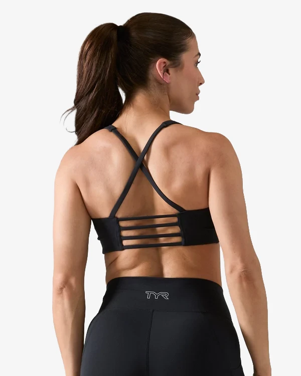 Топ TYR Womens's Joule Elite Square Neck Sports Bra - Solid