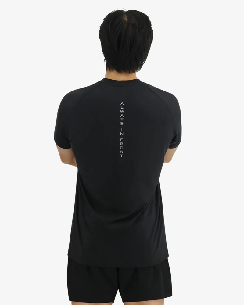 Футболка TYR Men's ClimaDry Raglan Tech Tee Big Logo - Solid