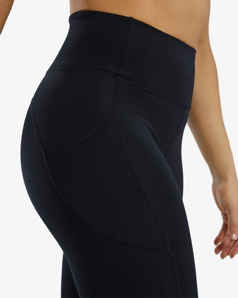Тайтсы с высокой талией TYR Base Kinetic™ Womens's High-Rise 28" Pocket Leggings - Solid