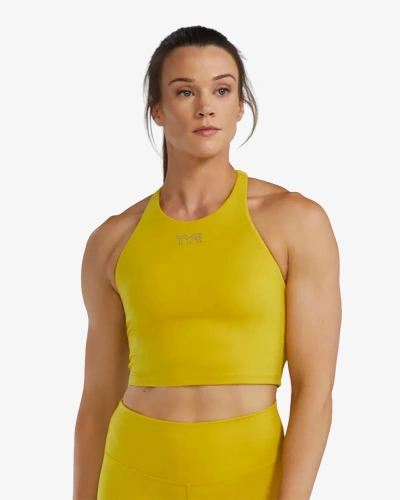 Топ TYR Womens's Joule Elite High Neck Sports Bra Solid