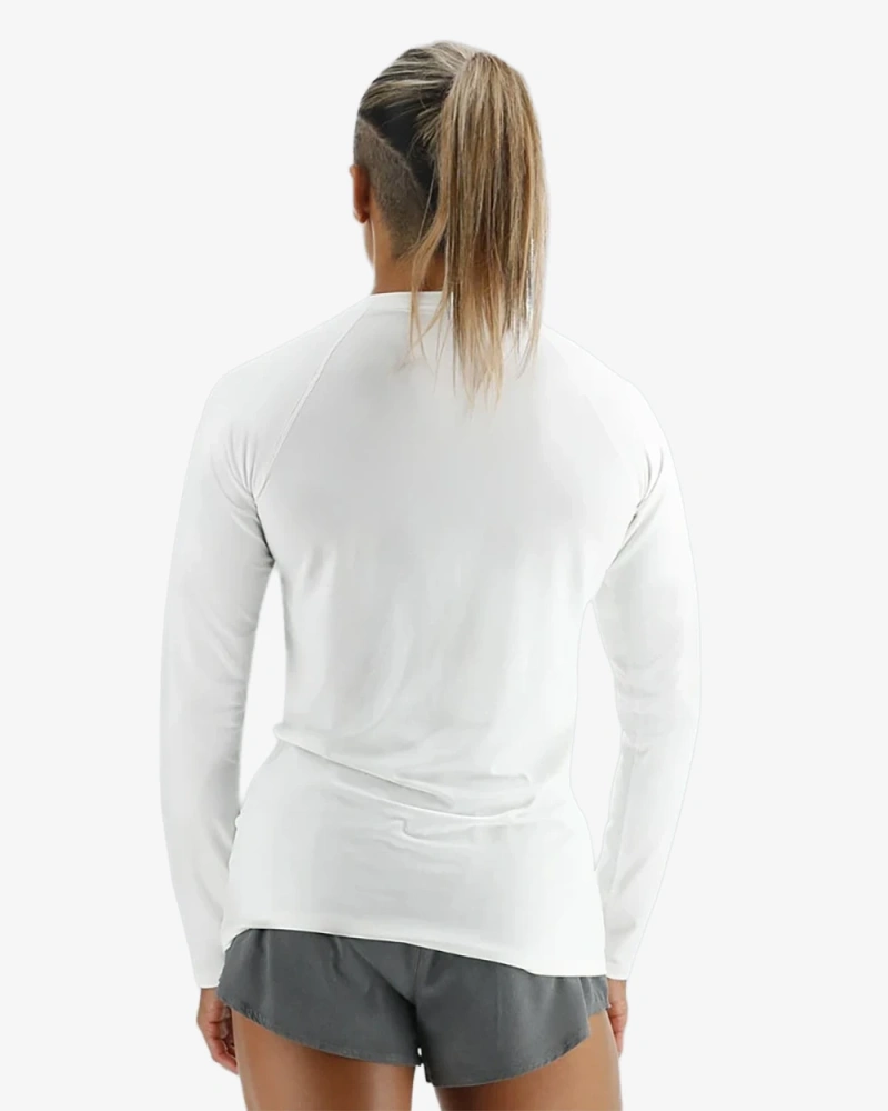 Футболка с длинным рукавом TYR Women's ClimaDry Raglan Long Sleeve Tee - Solid/Heather