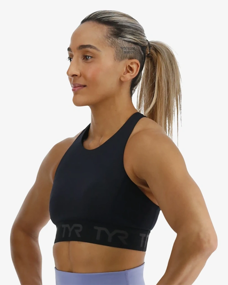 Топ TYR Base Kinetic Women's Mod Racer Sports Bra - Solid