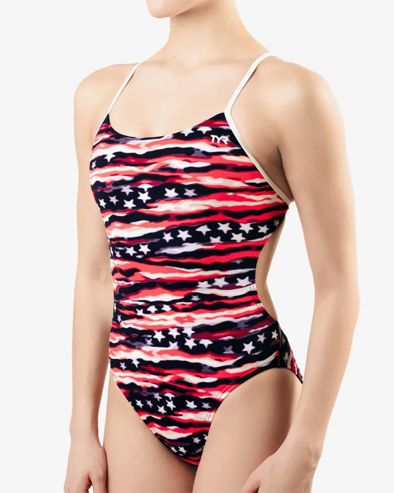 Купальник слитный TYR All American Cutoutfit
