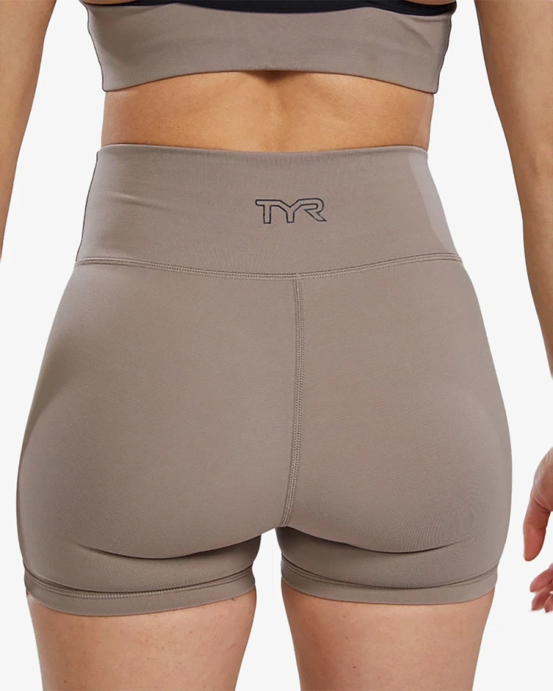 Шорты с высокой талией TYR Джоуль Элит 3.25", бежевый