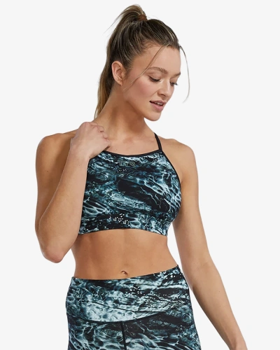 Топ TYR Womens's Joule Elite High Neck Sports Bra - Aquifier