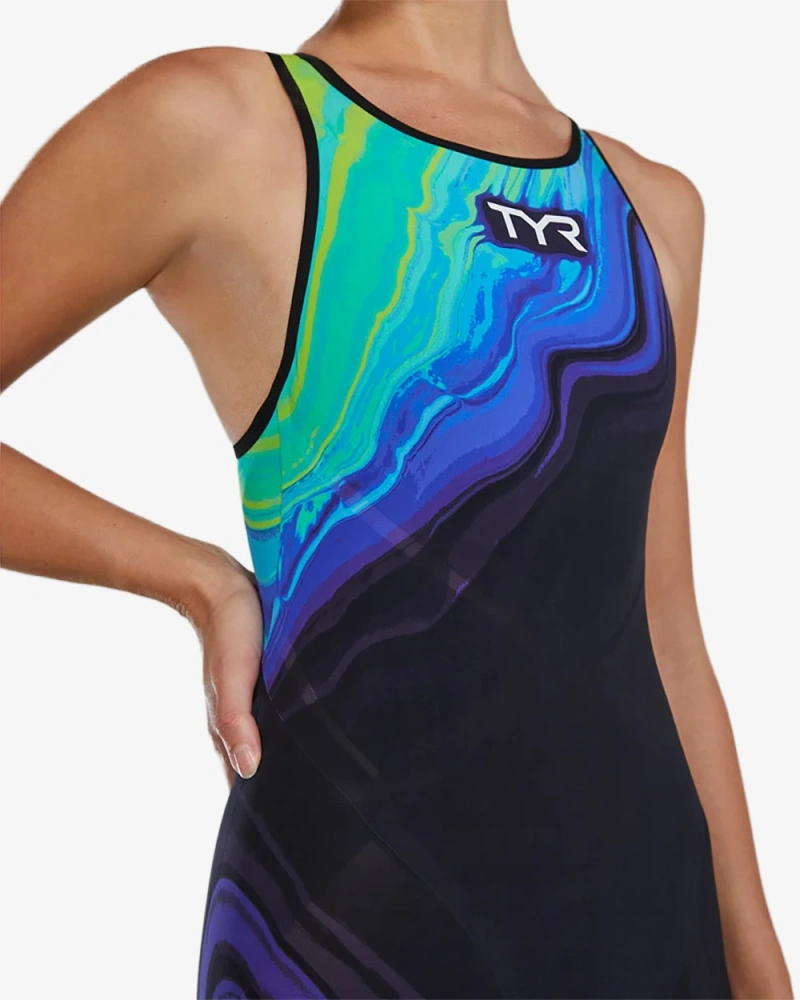 Гидрокостюм с открытой спиной TYR Venzo Volconyx Open Back Swimsuit