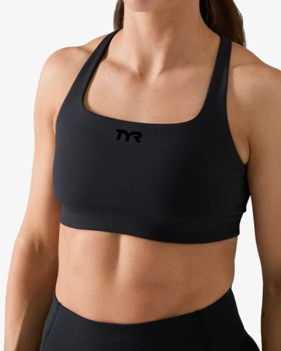 Топ TYR Womens's Joule Elite Square Neck Sports Bra - Solid