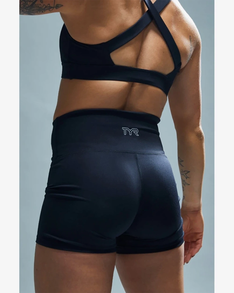 Шорты с высокой талией TYR Women's High-Rise 4" - Solid