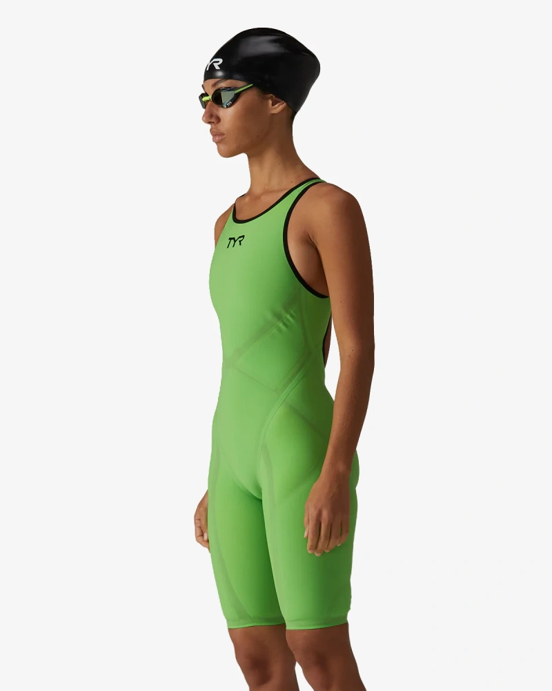 Гидрокостюм с открытой спиной TYR Venzo Open Back Swimsuit - Solid
