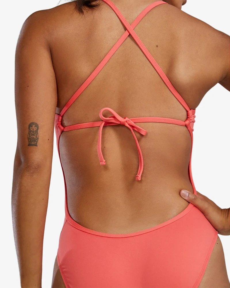 Купальник слитный TYR Crosscut Tieback Durafast Elite - Solid