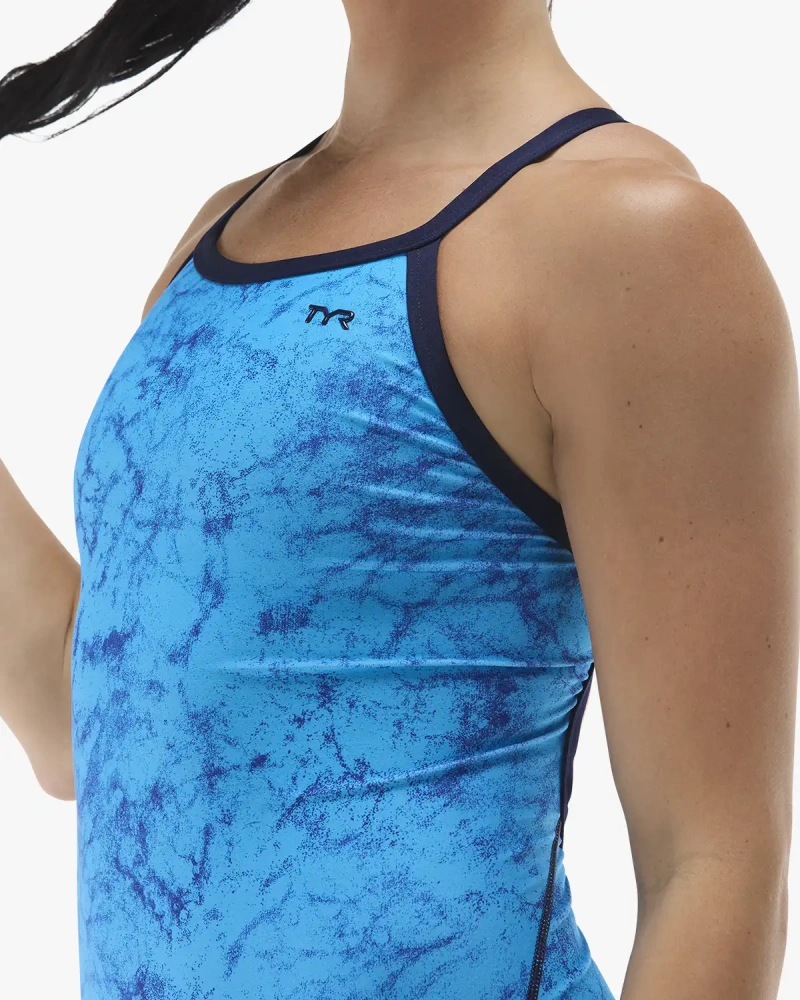 Купальник слитный TYR Зефир Даймондфит, 377 Голубой