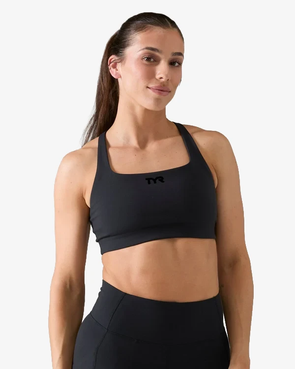 Топ TYR Womens's Joule Elite Square Neck Sports Bra - Solid