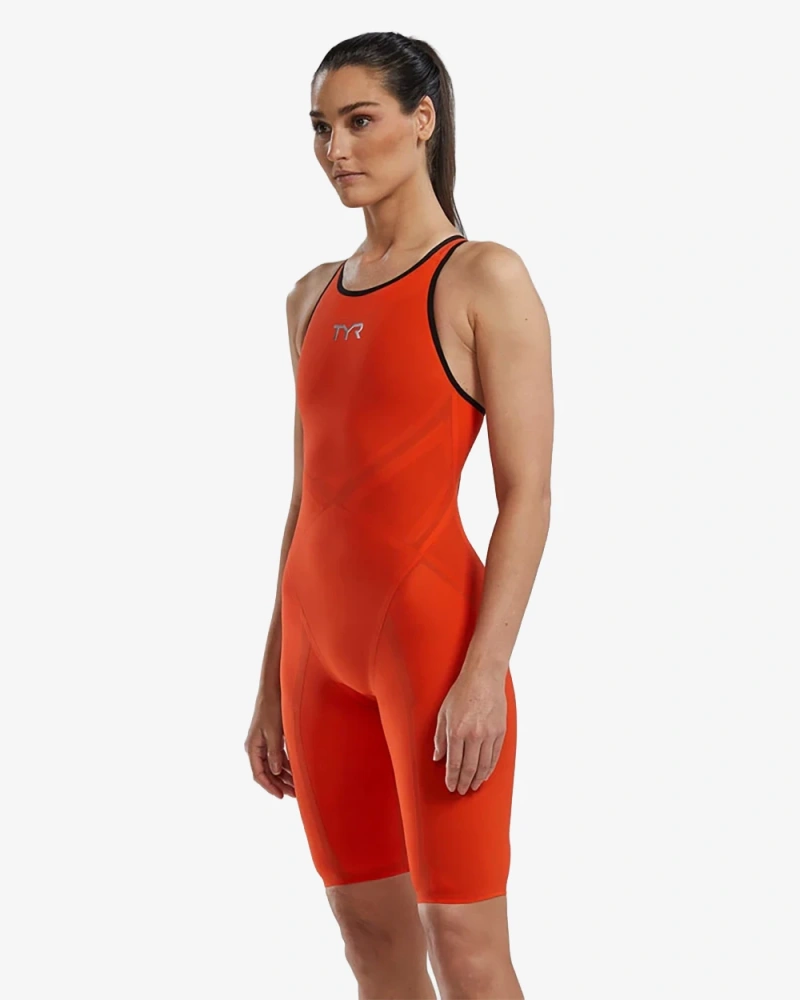 Гидрокостюм с открытой спиной TYR Venzo Open Back Swimsuit - Solid
