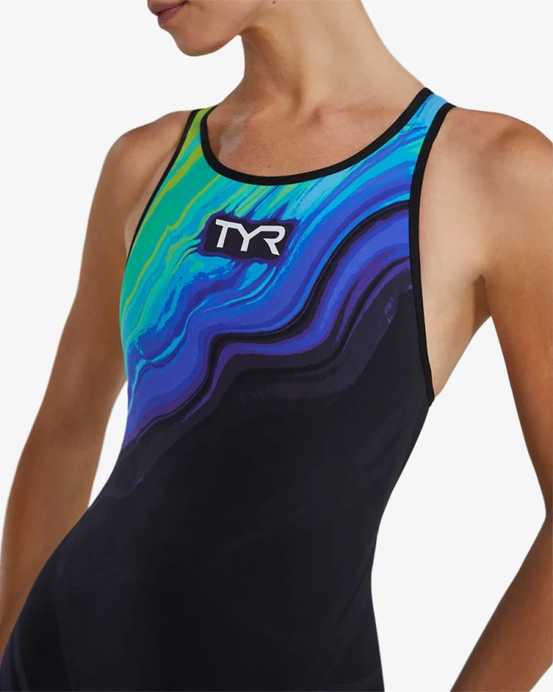 Гидрокостюм с открытой спиной TYR Venzo Volconyx Open Back Swimsuit