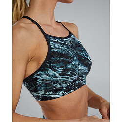 Топ TYR Womens's Joule Elite High Neck Sports Bra - Aquifier