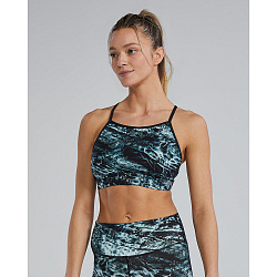 Топ TYR Womens's Joule Elite High Neck Sports Bra - Aquifier