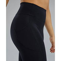Тайтсы с высокой талией  TYR Base Kinetic™ Womens's High-Rise 28" Pocket Leggings - Solid