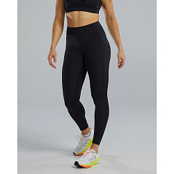 Тайтсы с высокой талией  TYR Base Kinetic™ Womens's High-Rise 28" Pocket Leggings - Solid