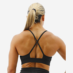 Топ TYR Womens's High Neck Sports Bra - Solid Big Logo