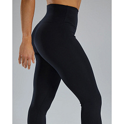 Тайтсы с высокой талией  TYR Base Kinetic™ Womens's High-Rise 28" Logo Leggings - Solid