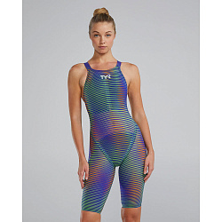 Гидрокостюм с открытой спиной  TYR Avictor 2.0 Blue Open Back Swimsuit