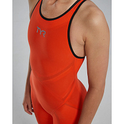 Гидрокостюм с открытой спиной TYR Venzo Open Back Swimsuit - Solid