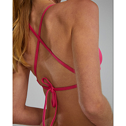 Топ TYR Fuchsia Durafast Elite Triangle Tie Back Top